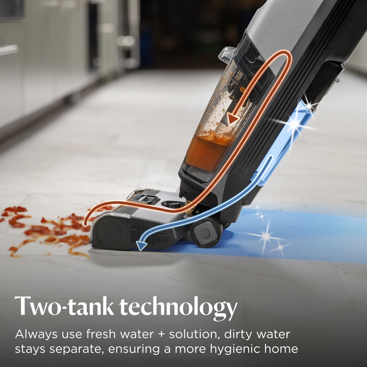 Wet Dry Vacuum Cleaner 30 Min Runtime 3 Modes Cordless Black/Grey