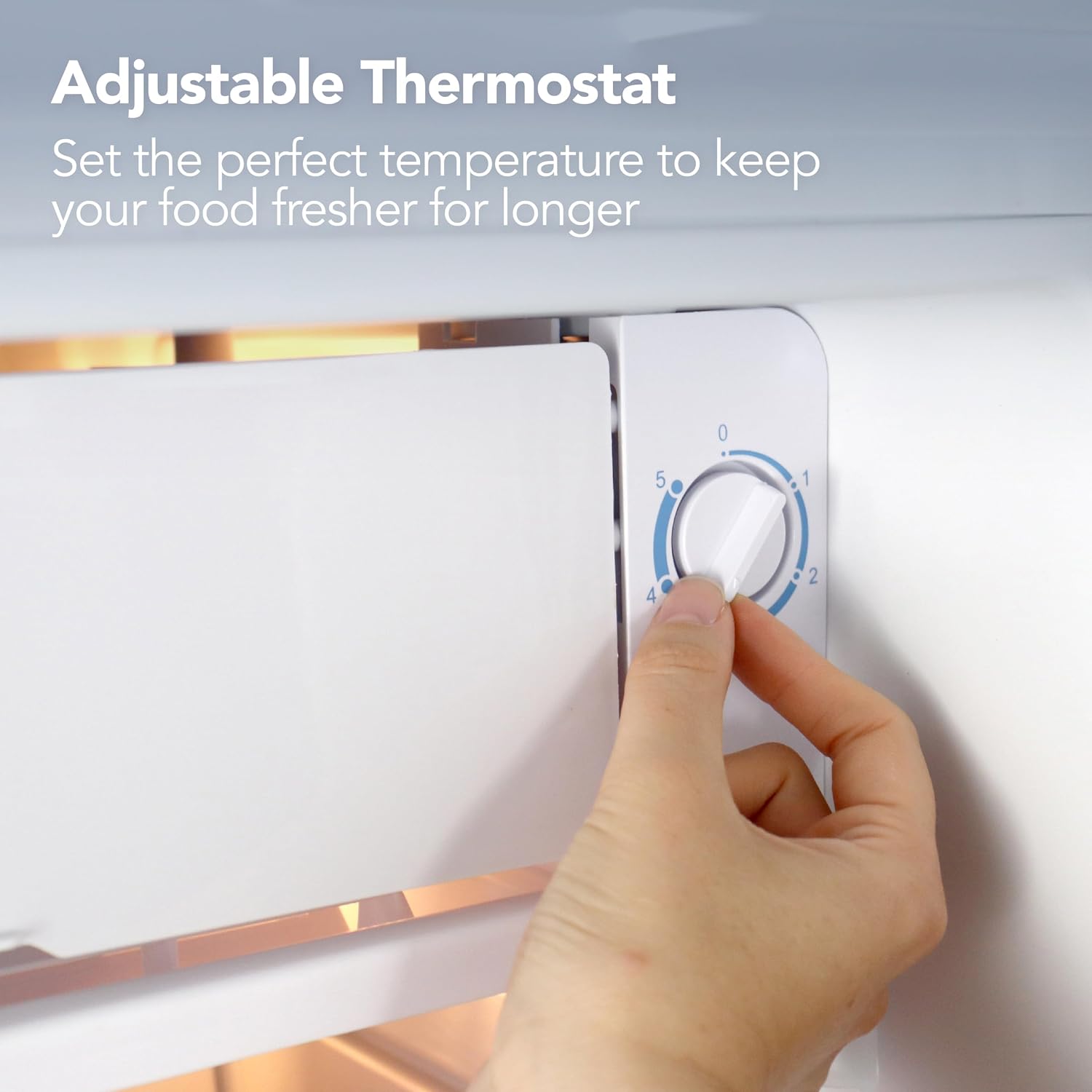 Under Counter Fridge 91L 48cm Chill Box Reversible Door White