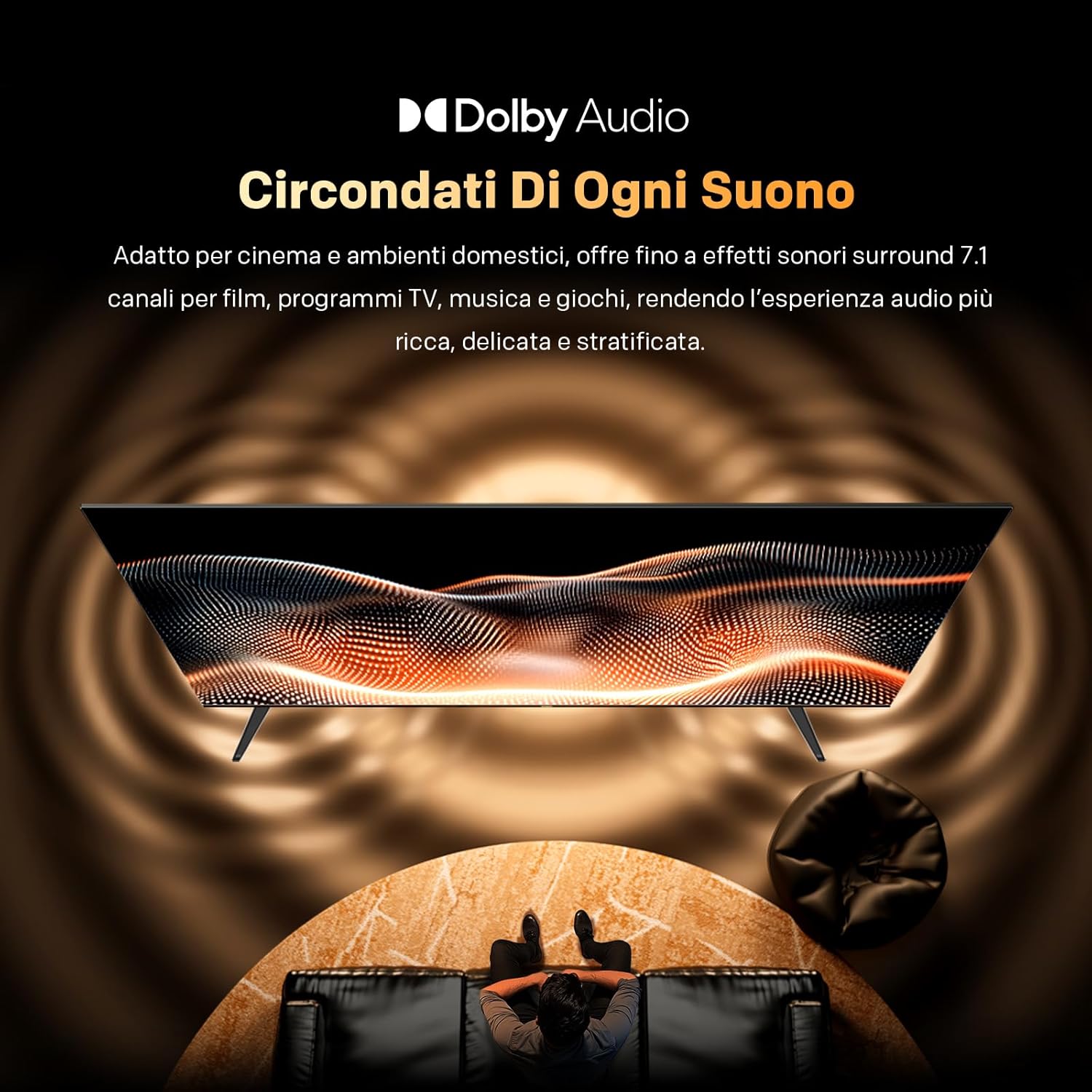 METZ QLED 40 Inch Smart TV FHD MQF7000Z, HDR10, Dolby Audio, Riduzione Luce Blu, Google TV, Googlecast, Tuner DVB-T/T2/C/S/S2/Analogico